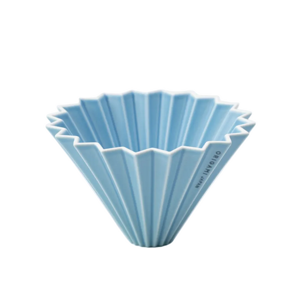 Origami - Pour Over Coffee Dripper - Porcelain - Matte Blue at Space Camp in Portland, Oregon