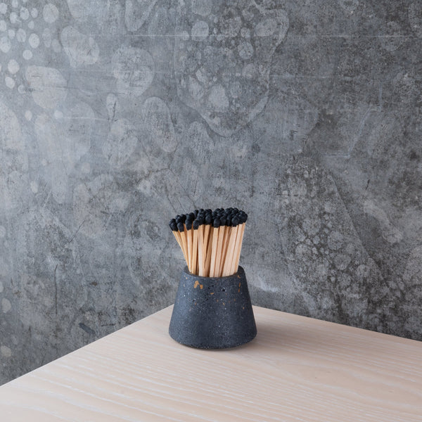 Terrazzo Match Holder - Black