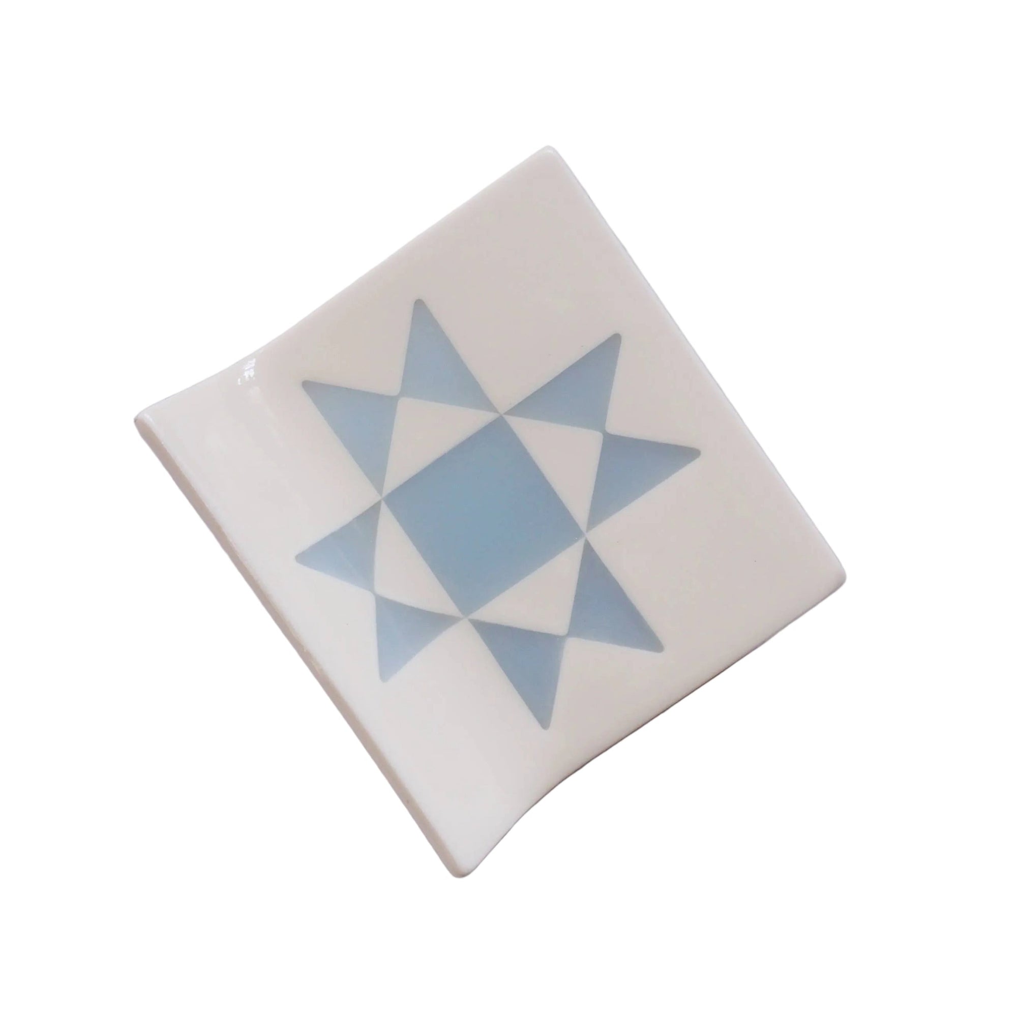 Quilt Claw Clip - Faded Denim