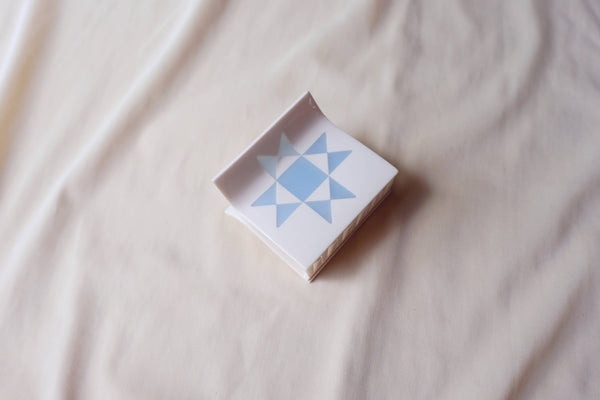 Quilt Claw Clip - Faded Denim