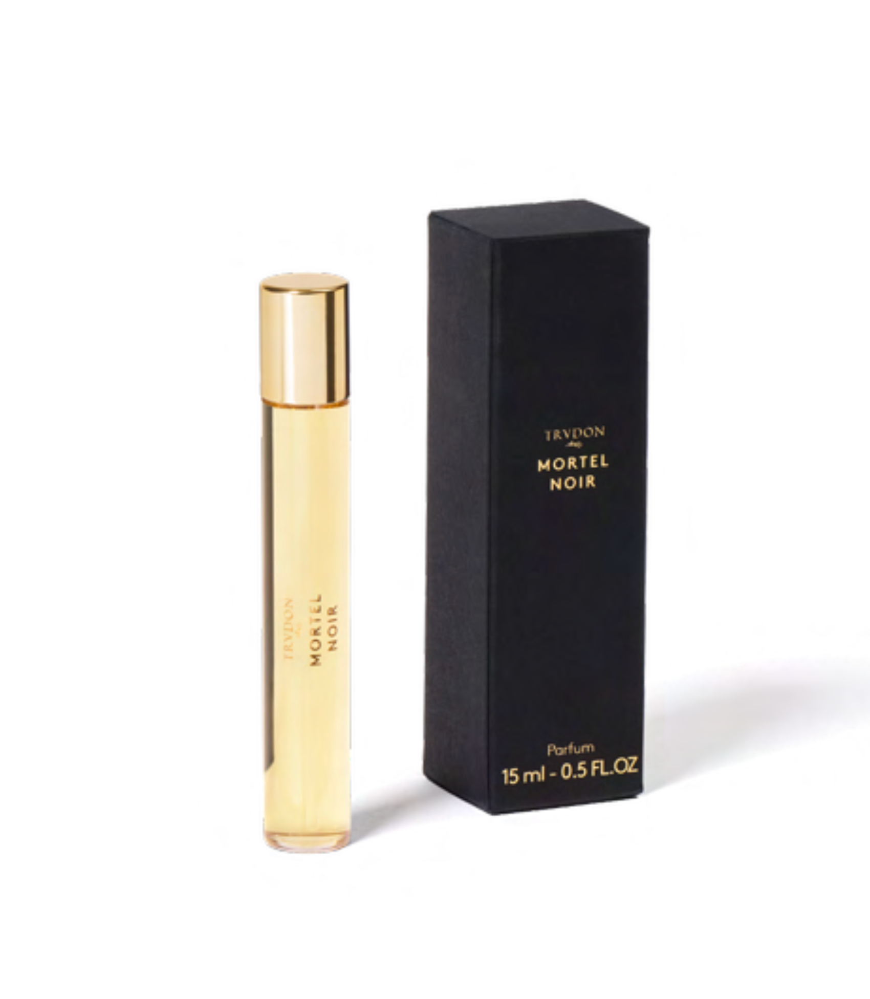 Trudon - Mortel Noir in a black bottle with black storage box in 15 ml bottle