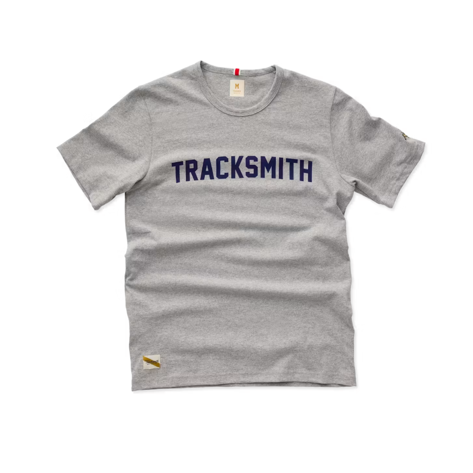 Tracksmith - Grayboy Tracksmith Tee - Gray/Navy