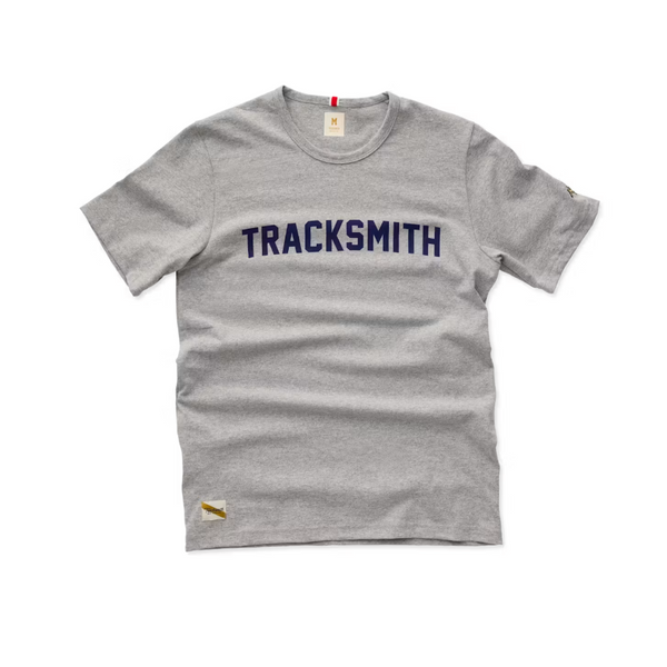 Tracksmith - Grayboy Tracksmith Tee - Gray/Navy