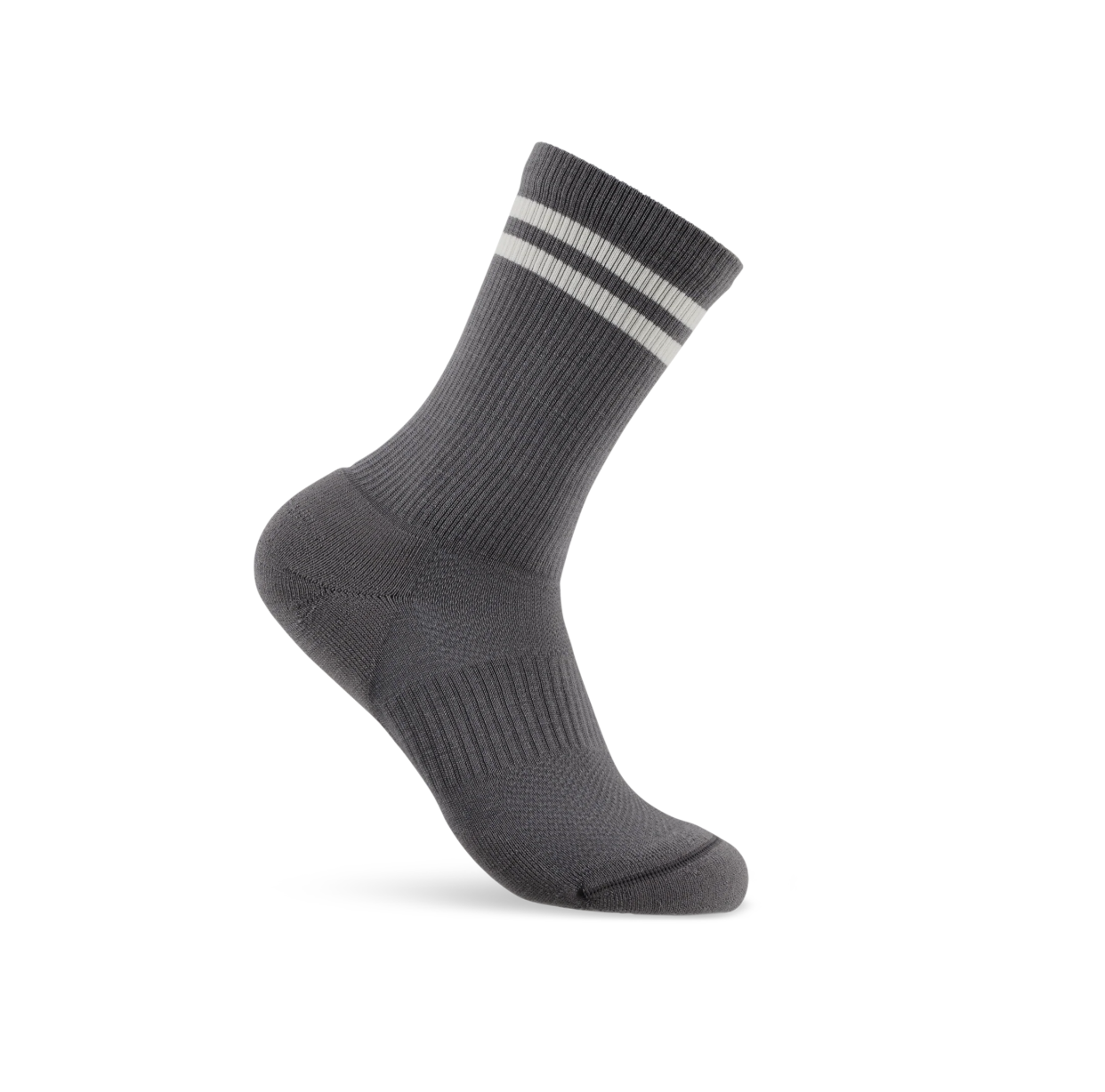 Tracksmith - Merino Tube Socks - Gray/Ivory