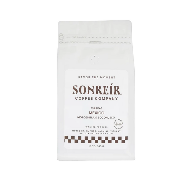 Sonreír Coffee Company - Washed Whole Bean Coffee - Mexico - Chiapas - Space Camp