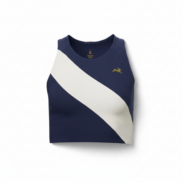 Tracksmith - (women's) Bell Lap Top - Navy/Ivory