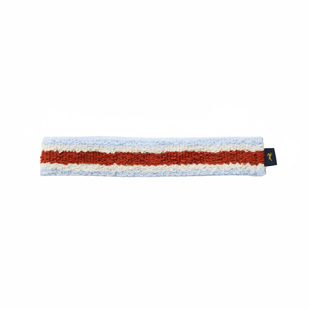 Tracksmith - Tracksmith Sweatband - Sheer Blue/Ivory/Rooibos