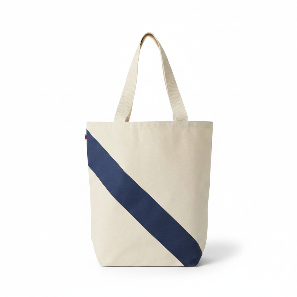 Tracksmith - Market Tote - Ivory/Navy