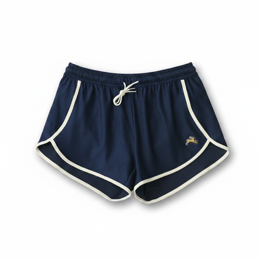 Tracksmith - (women's) Van Cortlandt Shorts - Navy/Ivory