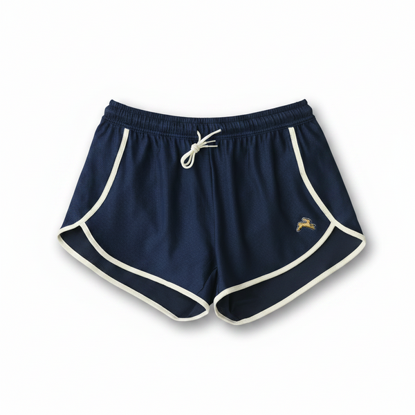Tracksmith - (women's) Van Cortlandt Shorts - Navy/Ivory