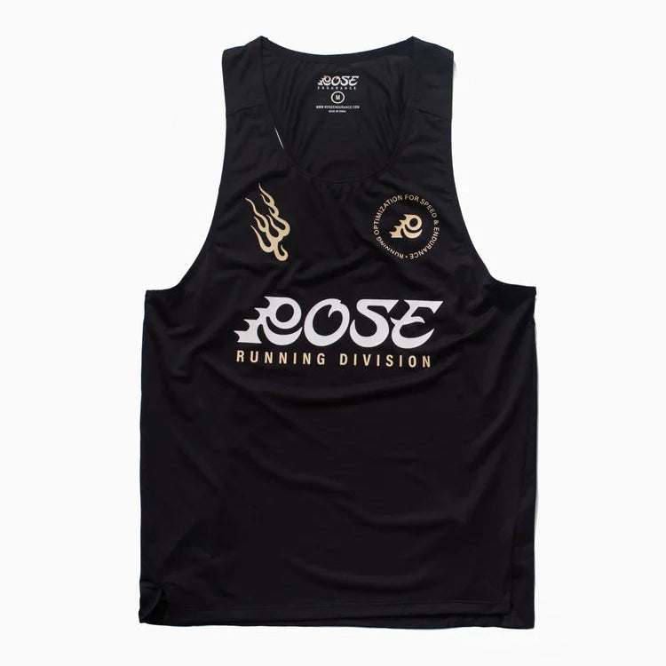 Rose Endurance - Ignition Running Singlet - Black
