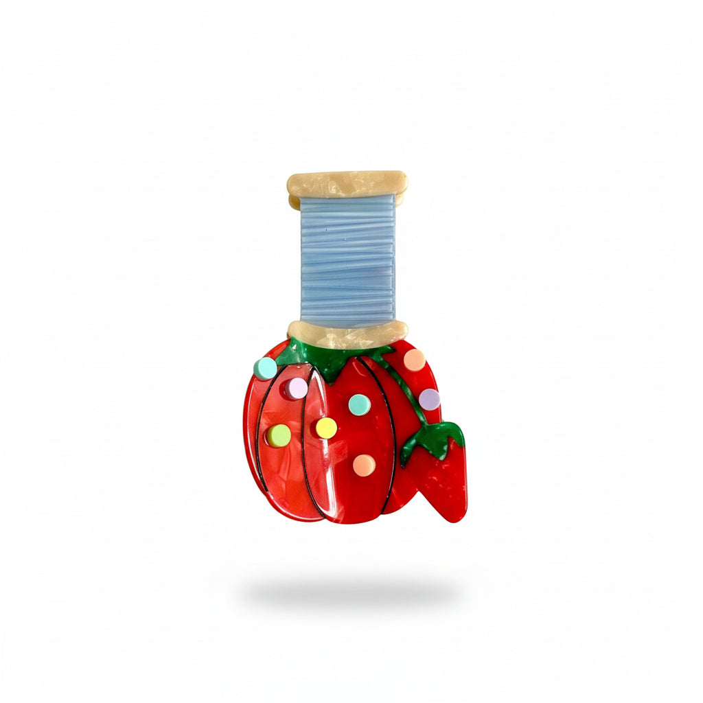 The Peach Fuzz Pin Cushion Claw Clip at Space Camp in Portland Oregon