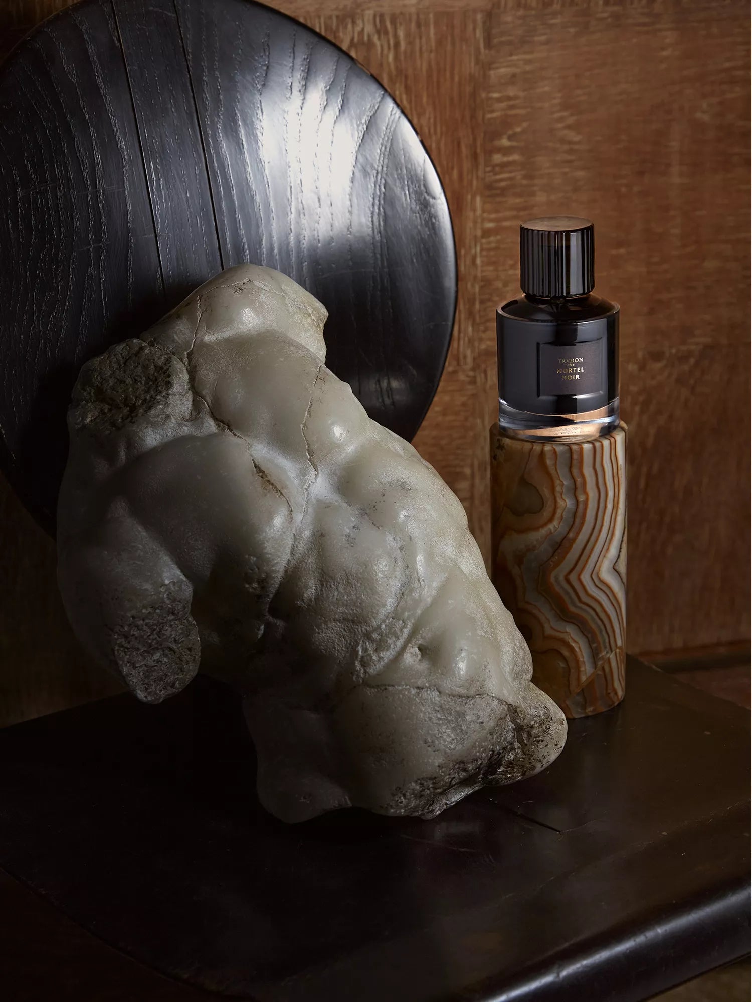 Trudon - Mortel Noir in a black bottle with black storage box