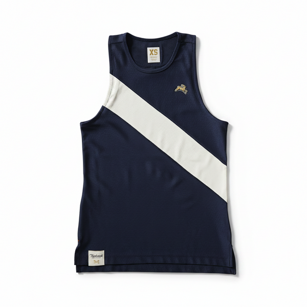 Tracksmith - (women's) Van Cortlandt Singlet - Navy/Ivory