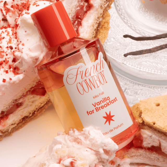 French Cowboy - Vanilla for Breakfast in a 100 ml spray bottle sold at The Marie-Marie in Portland, Oregon