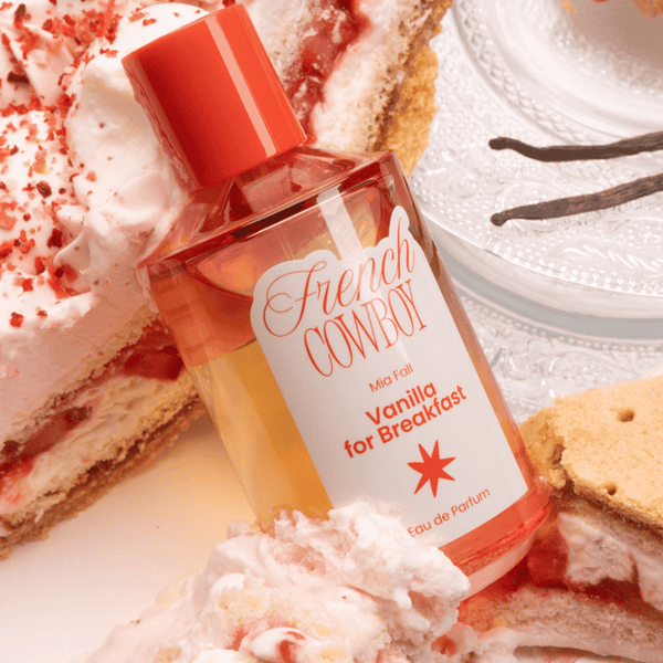 French Cowboy - Vanilla for Breakfast in a 100 ml spray bottle sold at The Marie-Marie in Portland, Oregon