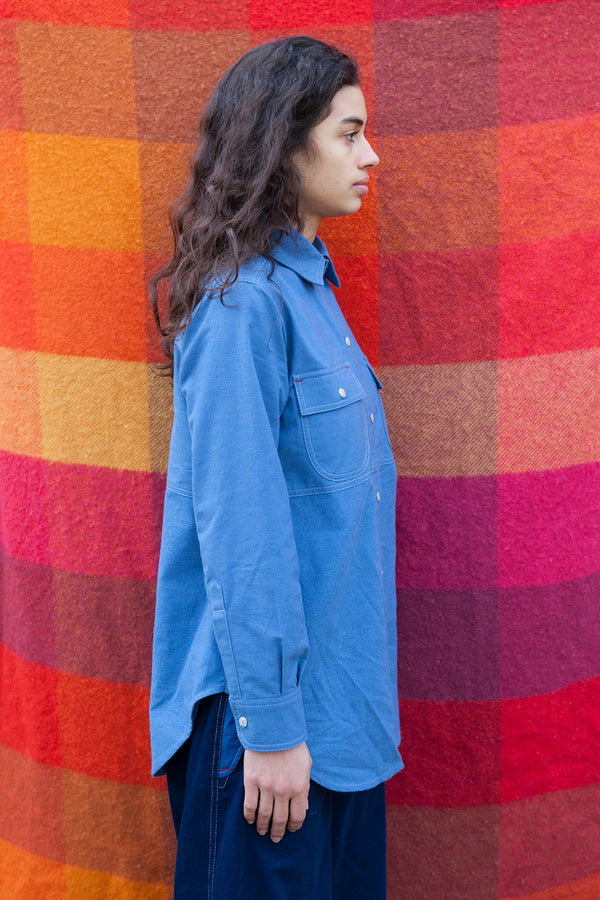W'menswear - Crew Shirt - Blue - Space Camp