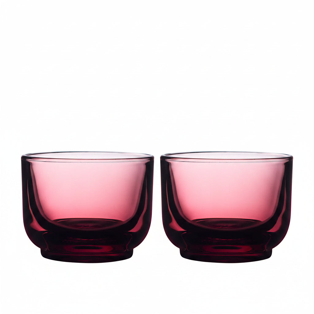 FELLOW - Pirch Cortado Glass Set  - Garnet