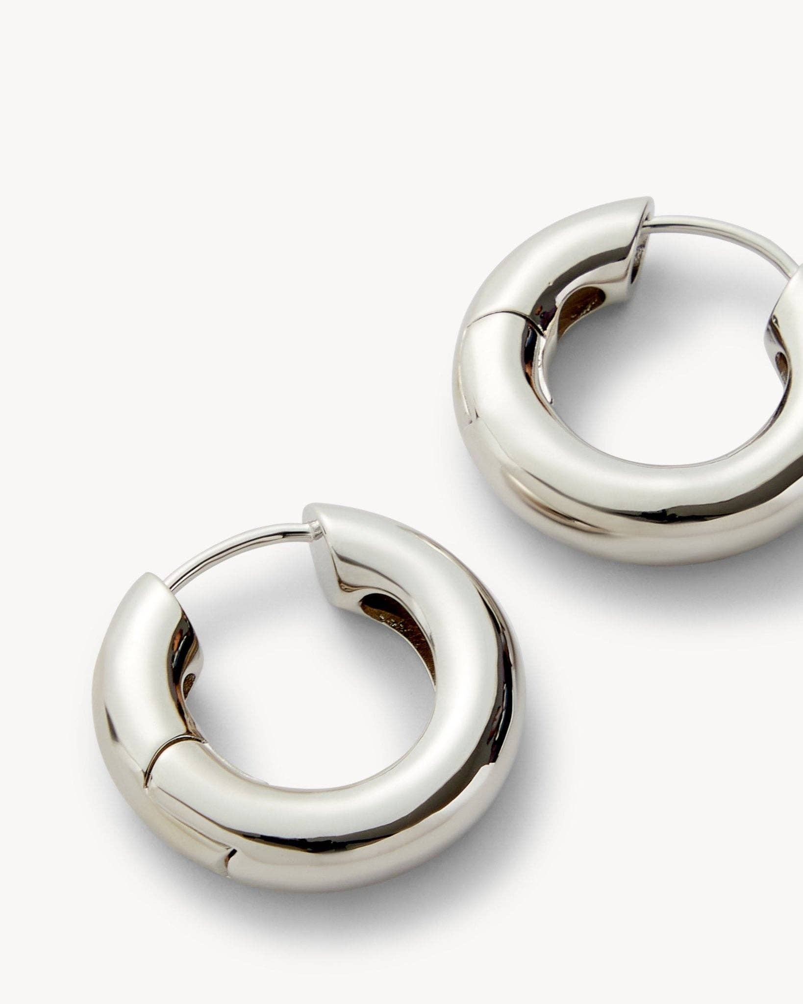 MACHETE - Chunky Hoops - Silver