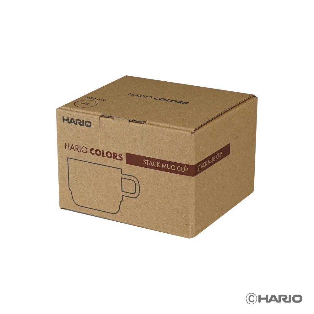 Hario - Colors Glass Series - Stackable Mug 300mL: Amber