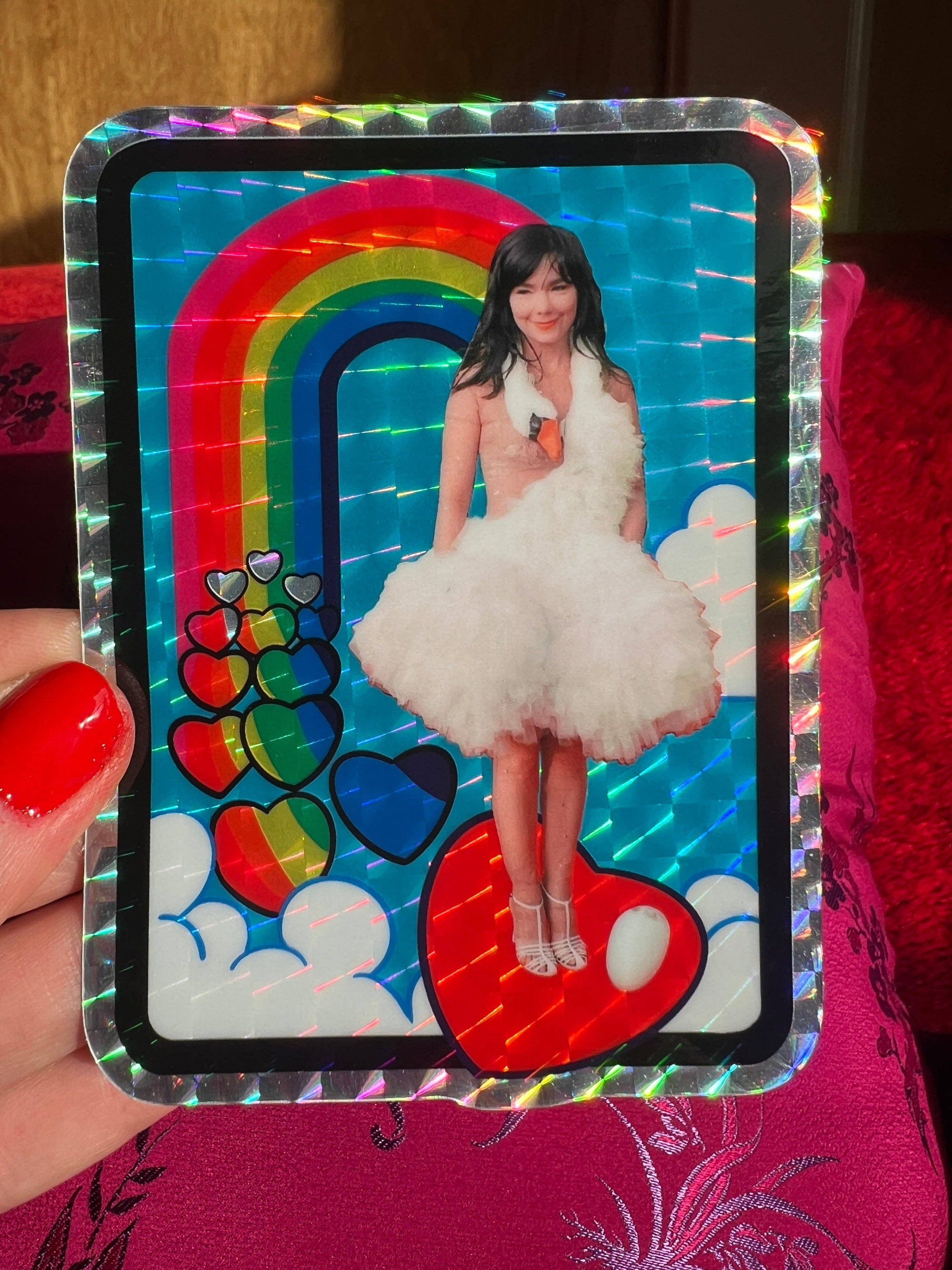 Red Carpet Swan - Bjork - Sticker