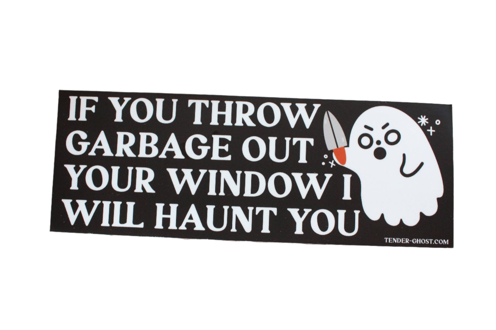 Haunted Garbage Bumper Sticker - Space Camp