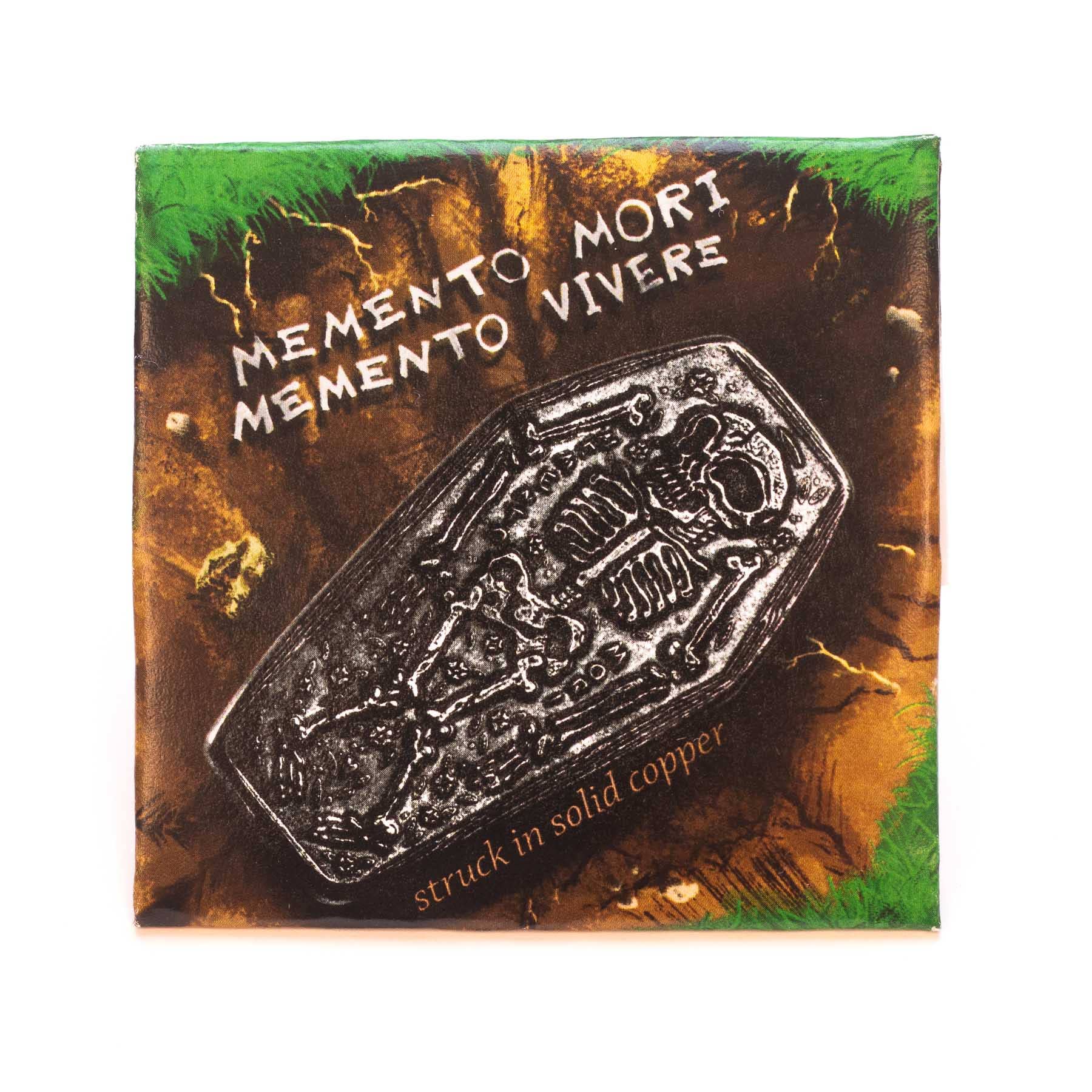 Shire Post Mint - Coffin Memento Mori Memento Vivere in Blackened Copper