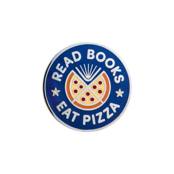Read Books Eat Pizza Enamel Pin