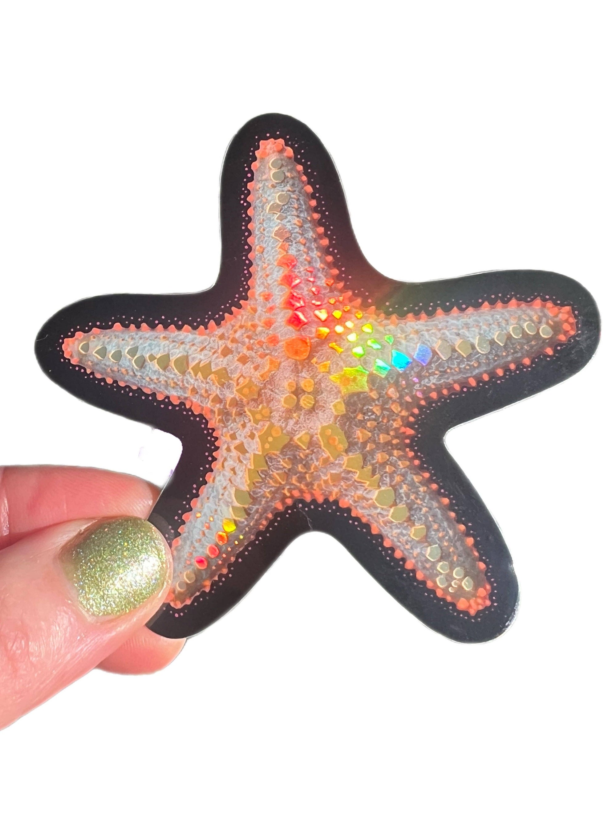 Starfish - Glitter Sticker