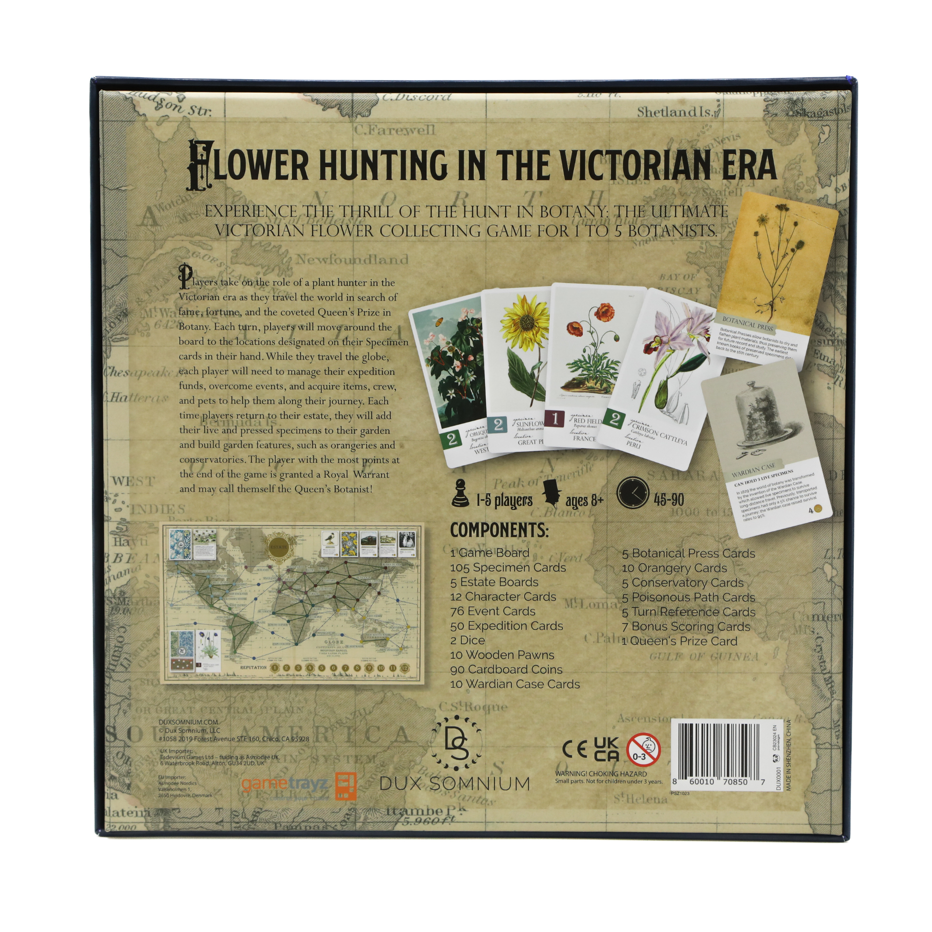 Botany - Flower Hunting in the Victorian Era - Board Game