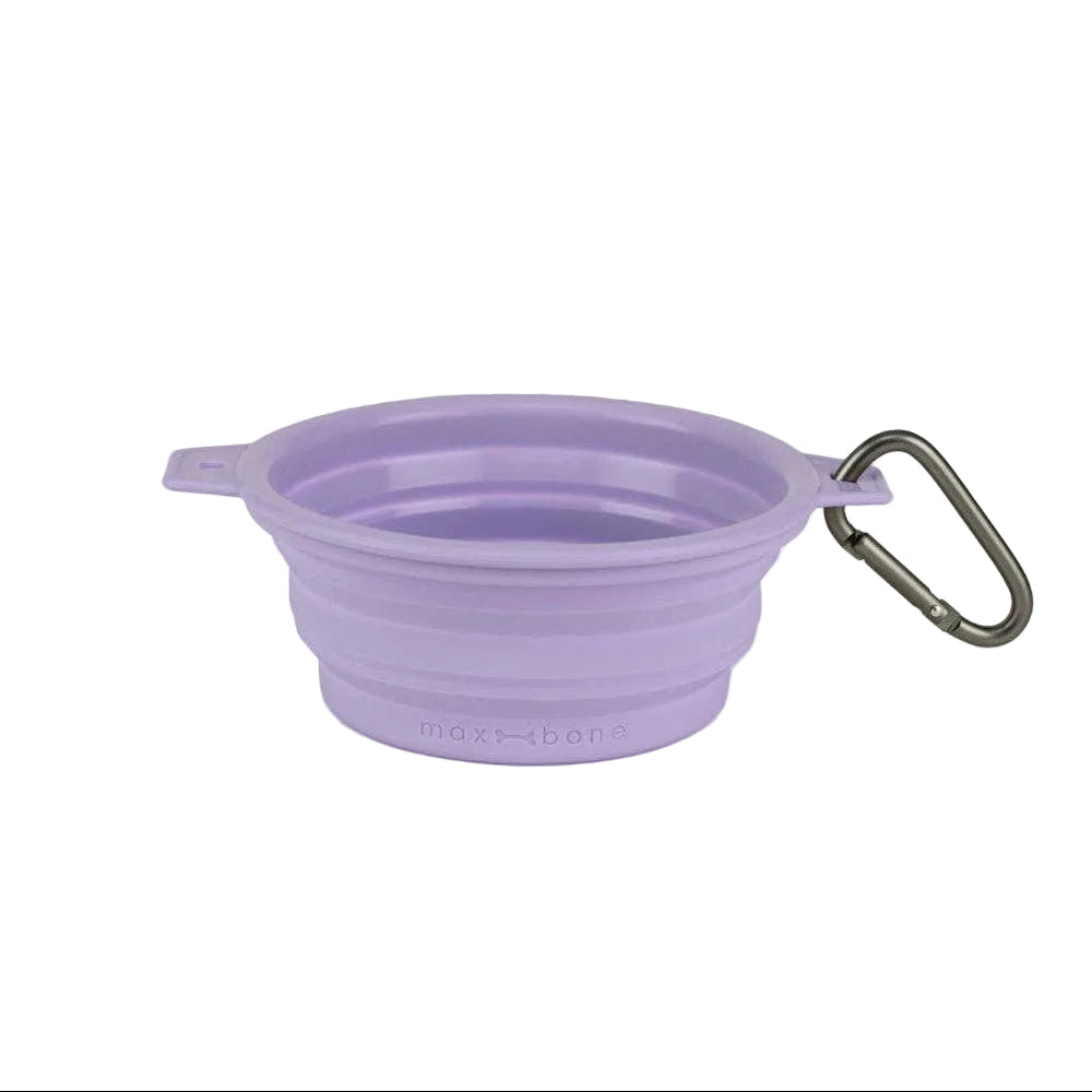 maxbone - Rubber Travel Bowl for Dogs: Lavander