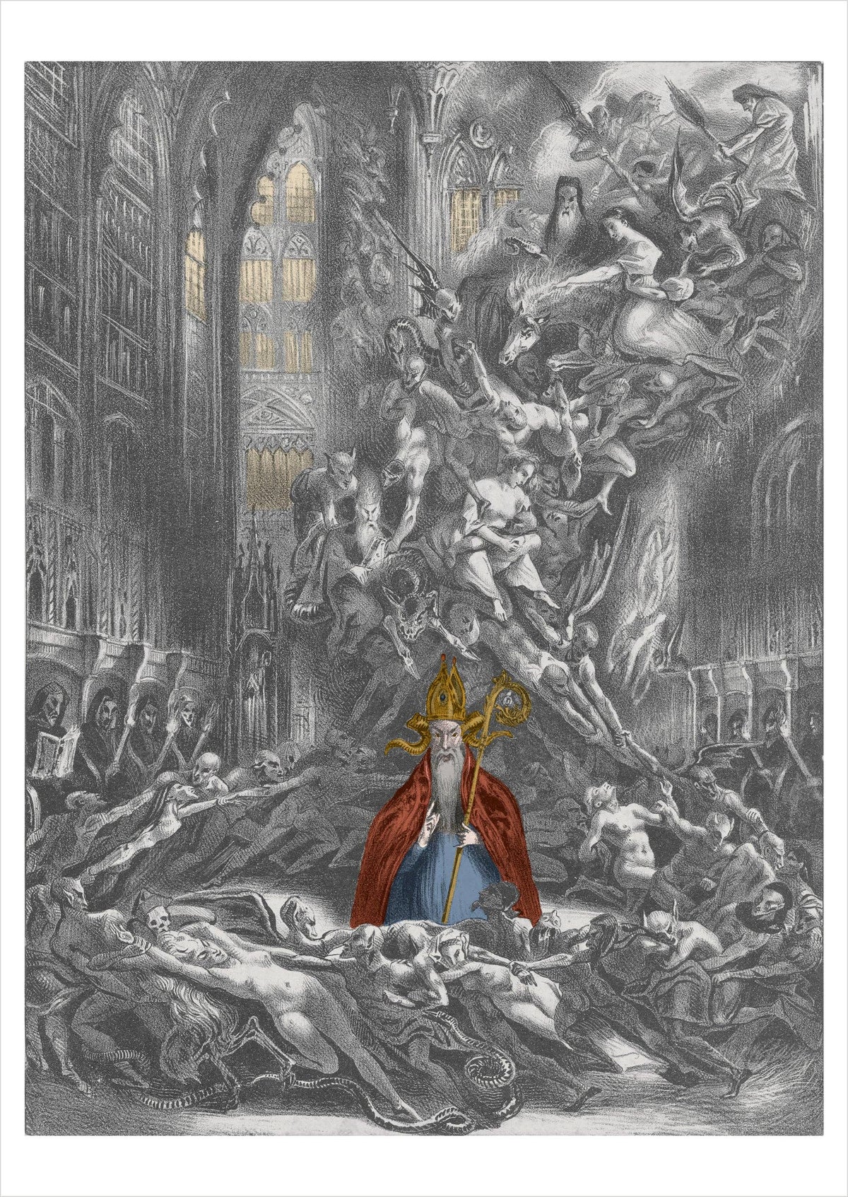 Louis Boulanger - The Witches’ Sabbath - Postcard
