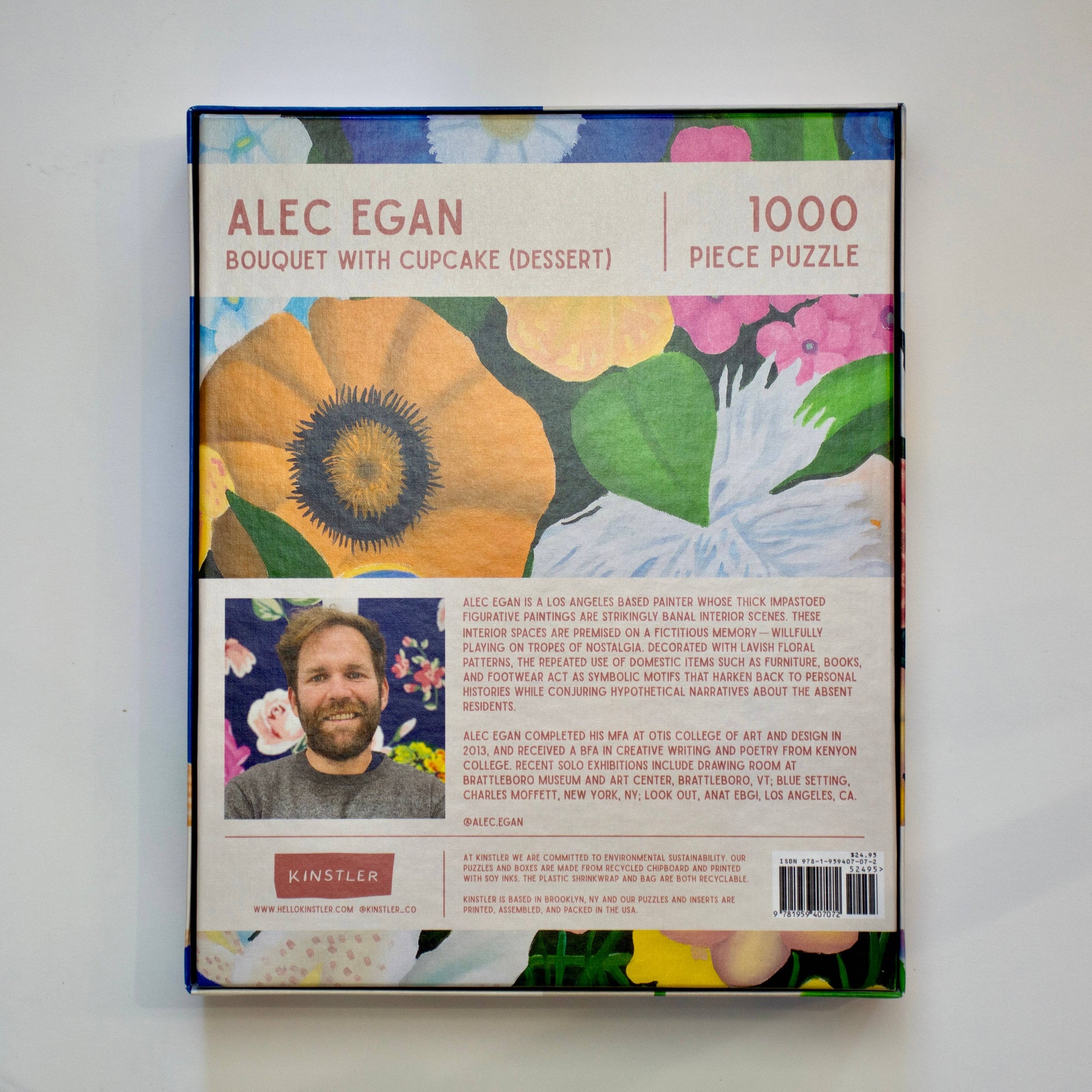 Kinstler Puzzles - Bouquet with Cupcake (dessert)