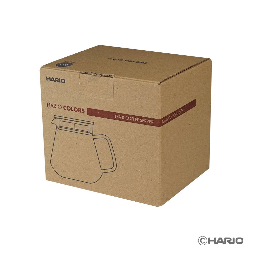 Hario - Colors Glass Coffee and Tea Server 600mL: Grey