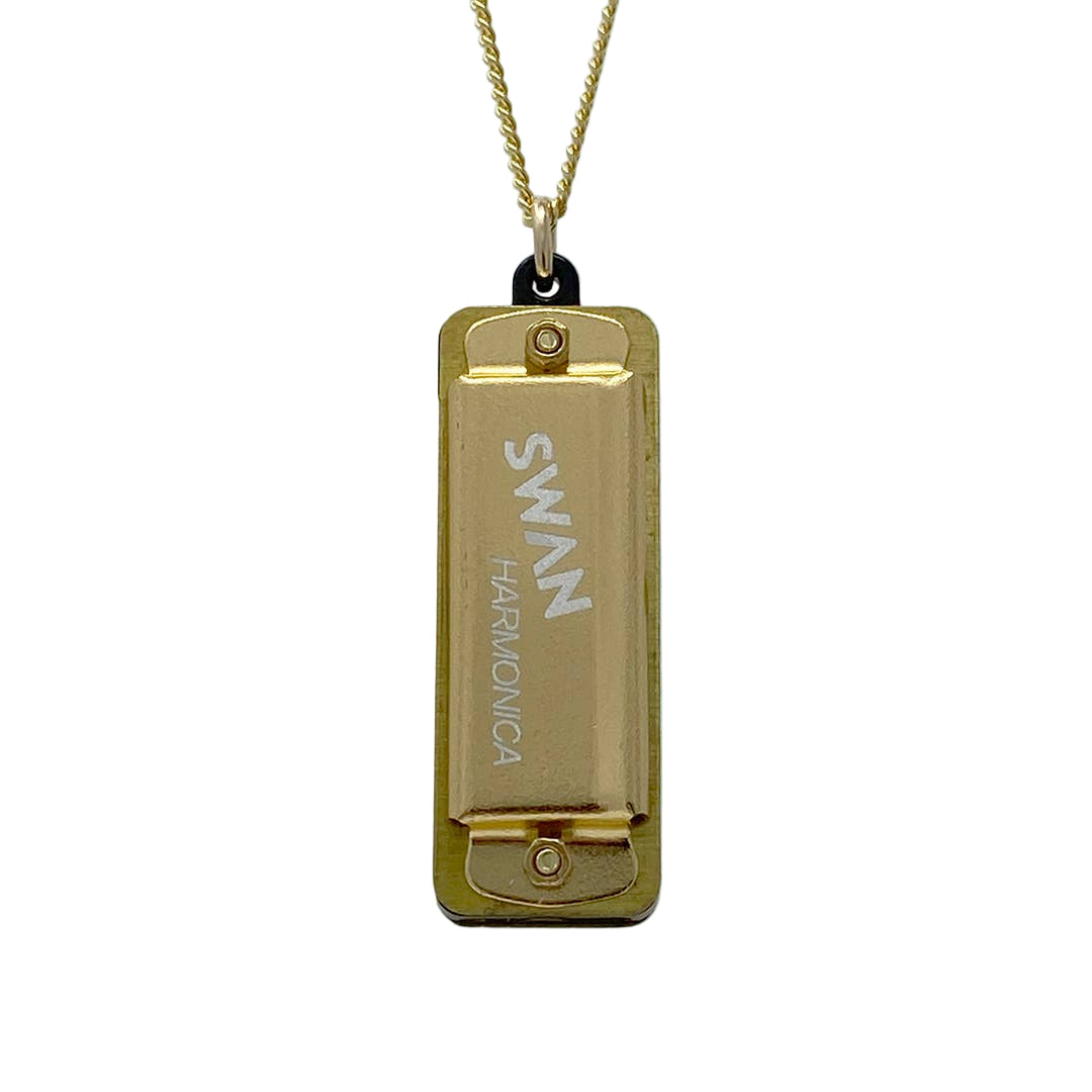 Golden Harmonica Necklace