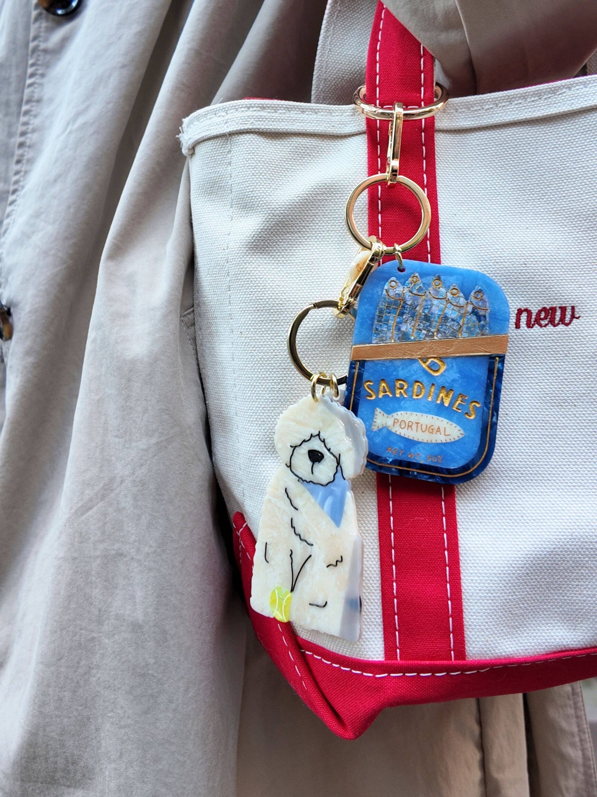 Solar Eclipse - Bag Charm + Keychain- Sheepdog