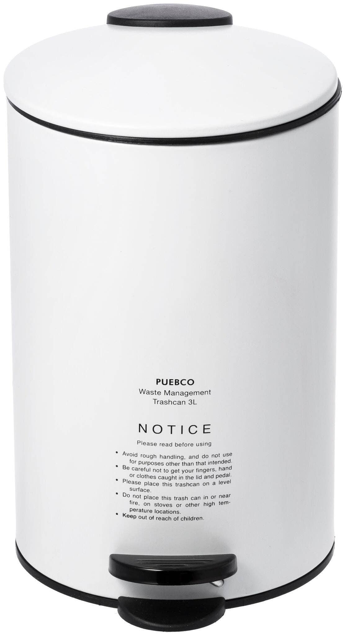 Puebco - TRASH CAN - WHITE