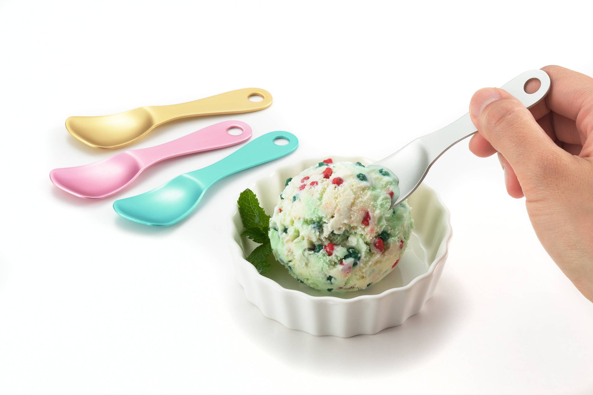 Enjoy-The-Best Ice Cream Spoon Matte - Matte Blue