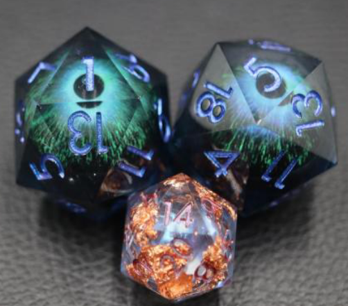 Foam Brain Games 35mm Moving Eye D20 Dice - Blue Cyclops Eye in Portland, Oregon