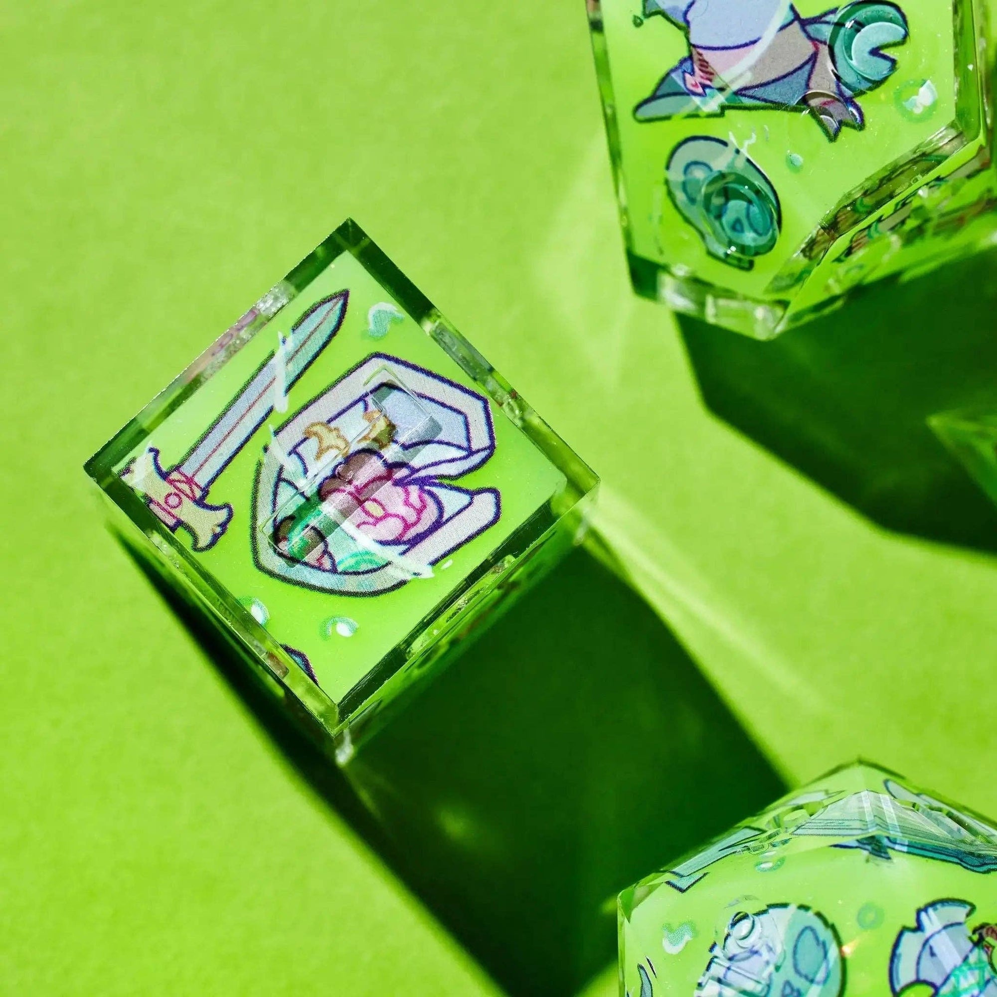 Death By Ooze 7-Piece Iconic Dice Set