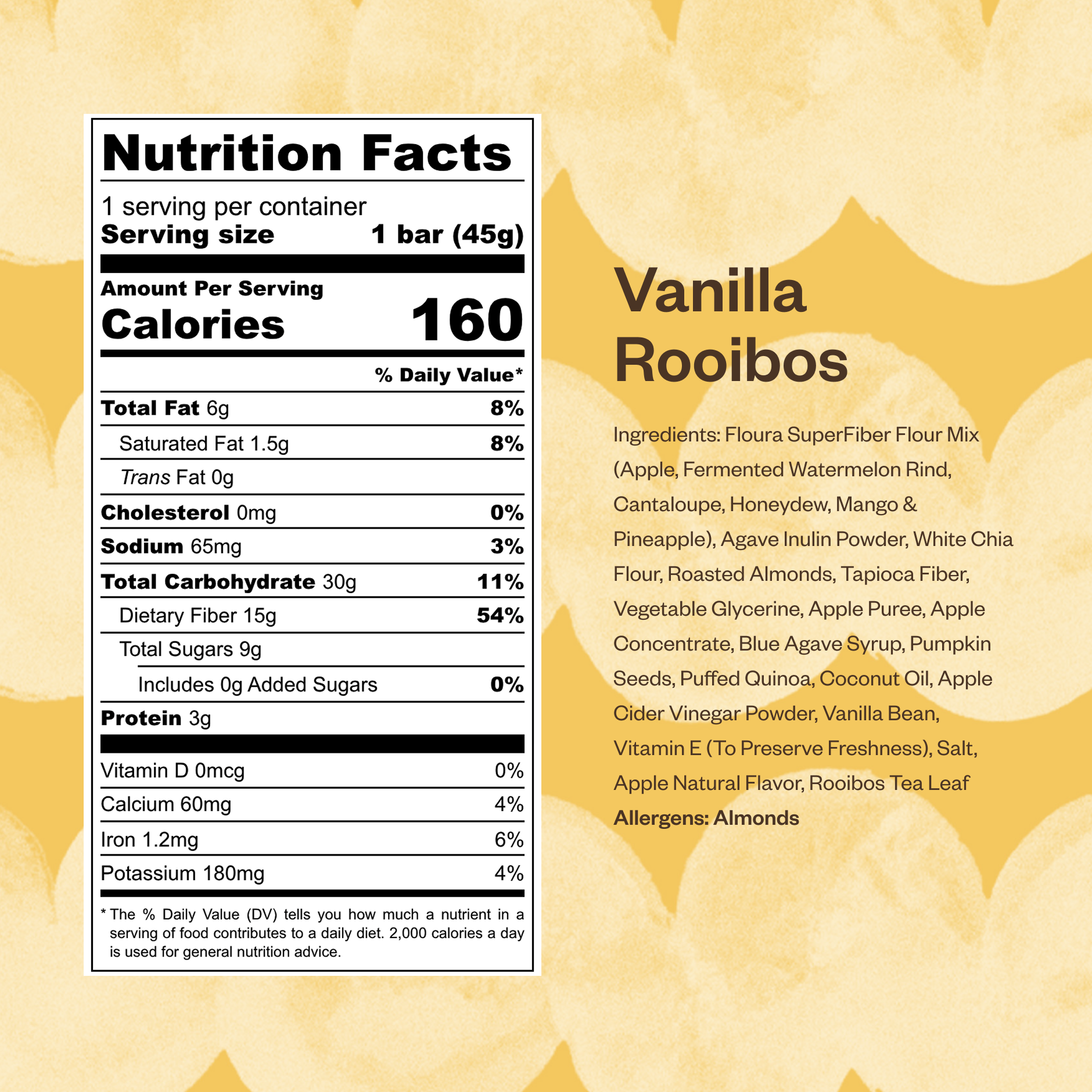 Floura - Daily Fiber Bar - Vanilla Rooibos at Space Camp in Portland, Oregon