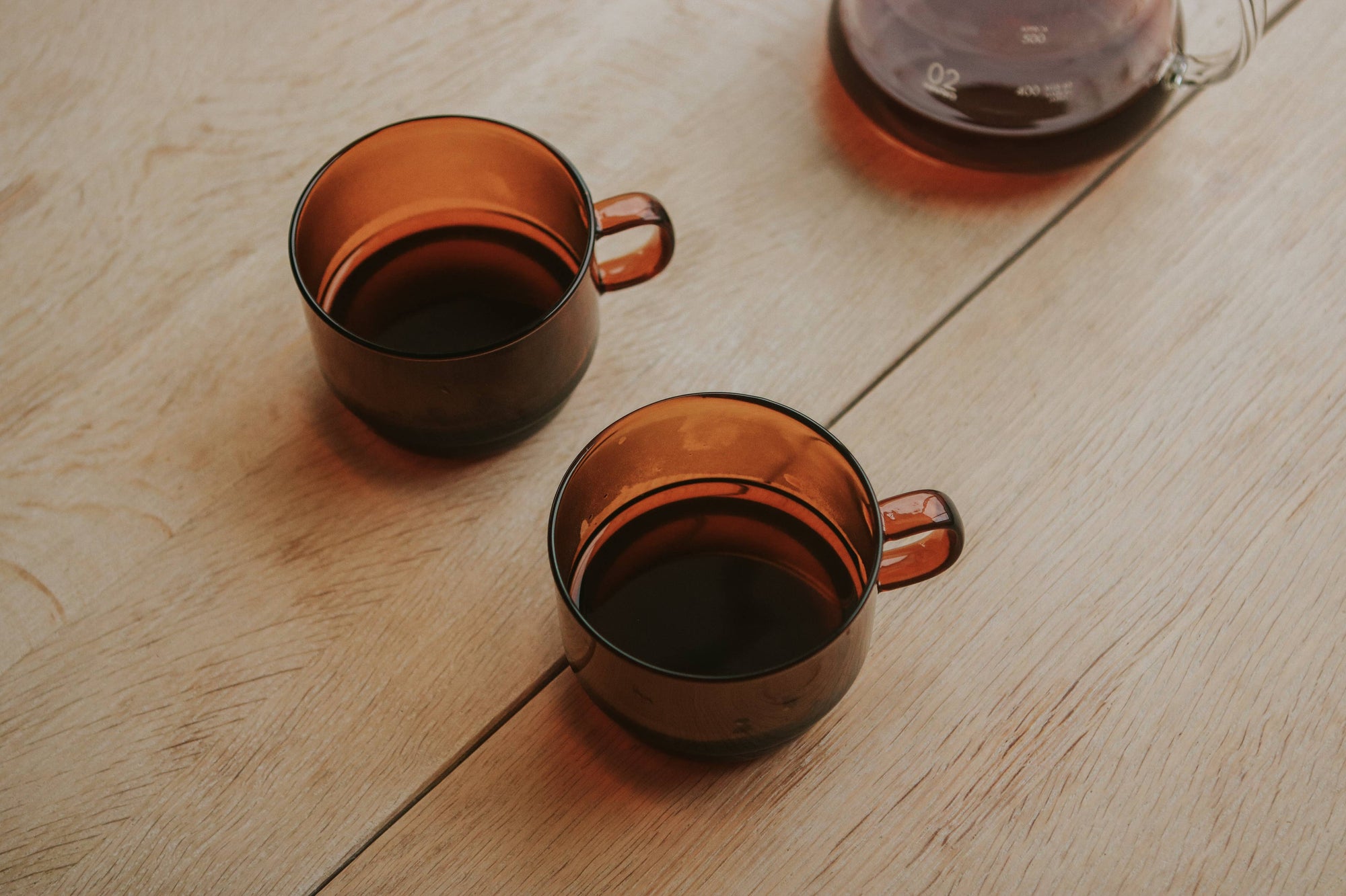 Hario - Colors Glass Series - Stackable Mug 300mL: Amber