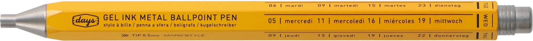 MARK'STYLE - Gel Metal Ballpoint Pen - Neo Citron