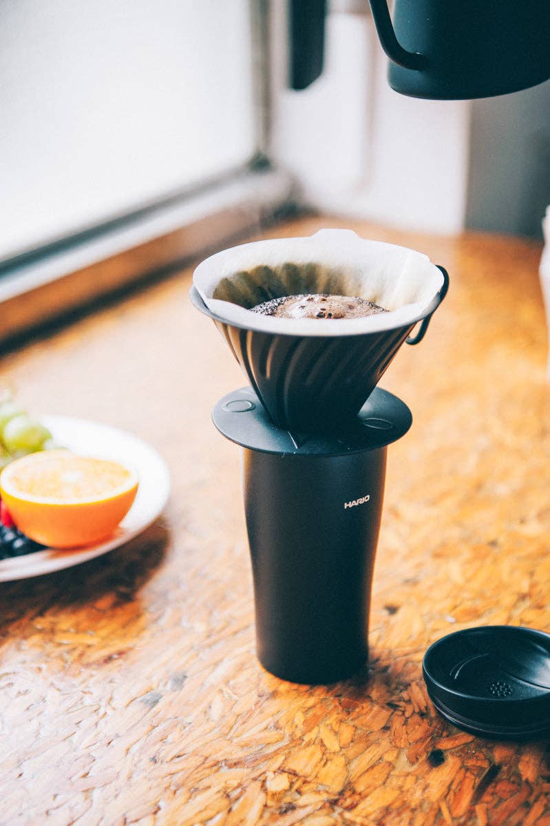 Hario- V60 Metal Coffee Dripper 02 - Silver