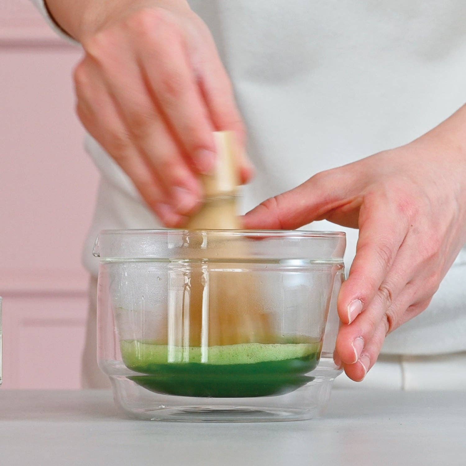 Hario - Double-Walled Matcha Bowl 300mL - Clear