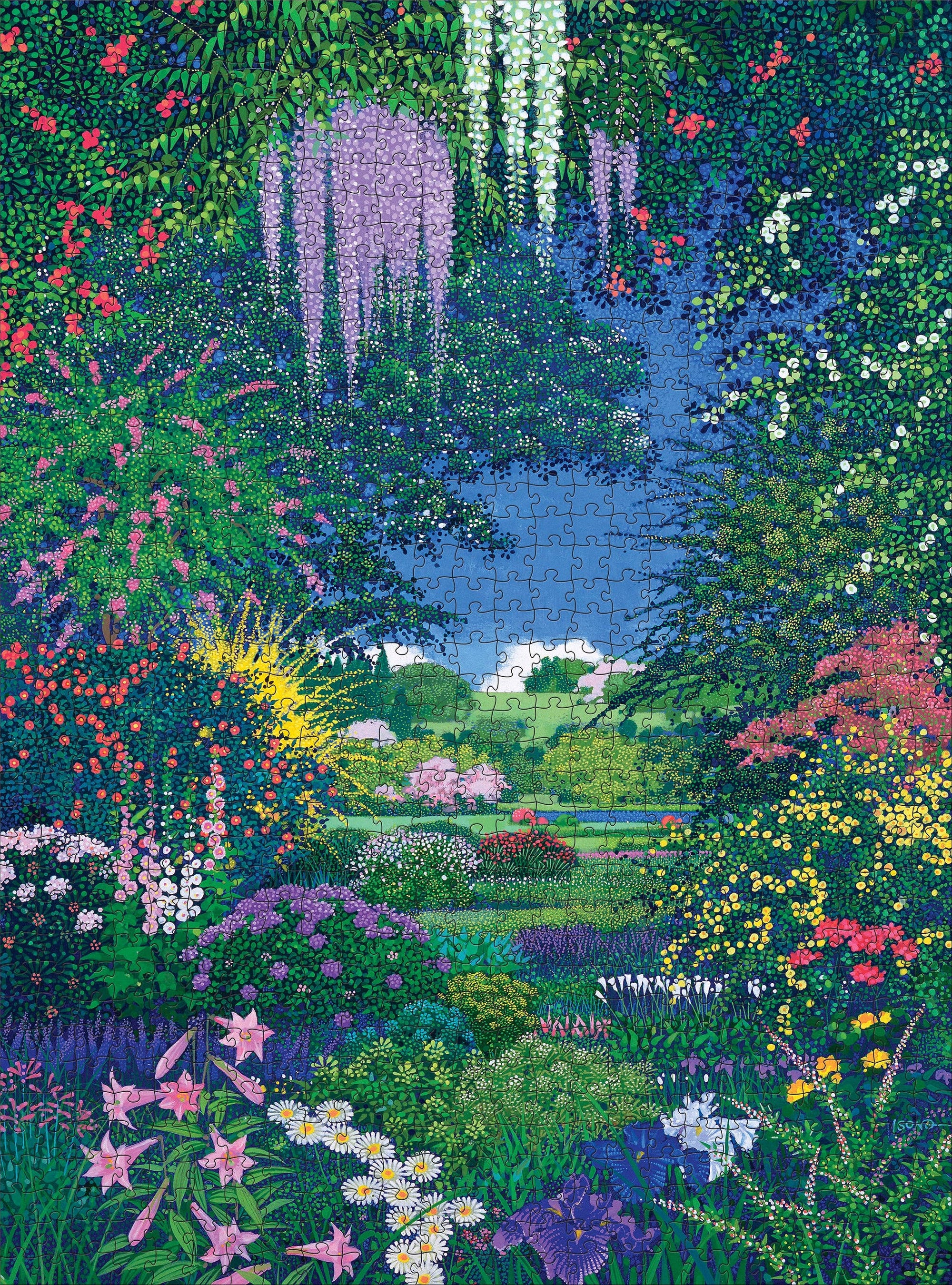 Pomegranate - Full Bloom 1000-Piece Jigsaw Puzzle - Hiroo Isono at Space Camp in Portland, Oregon