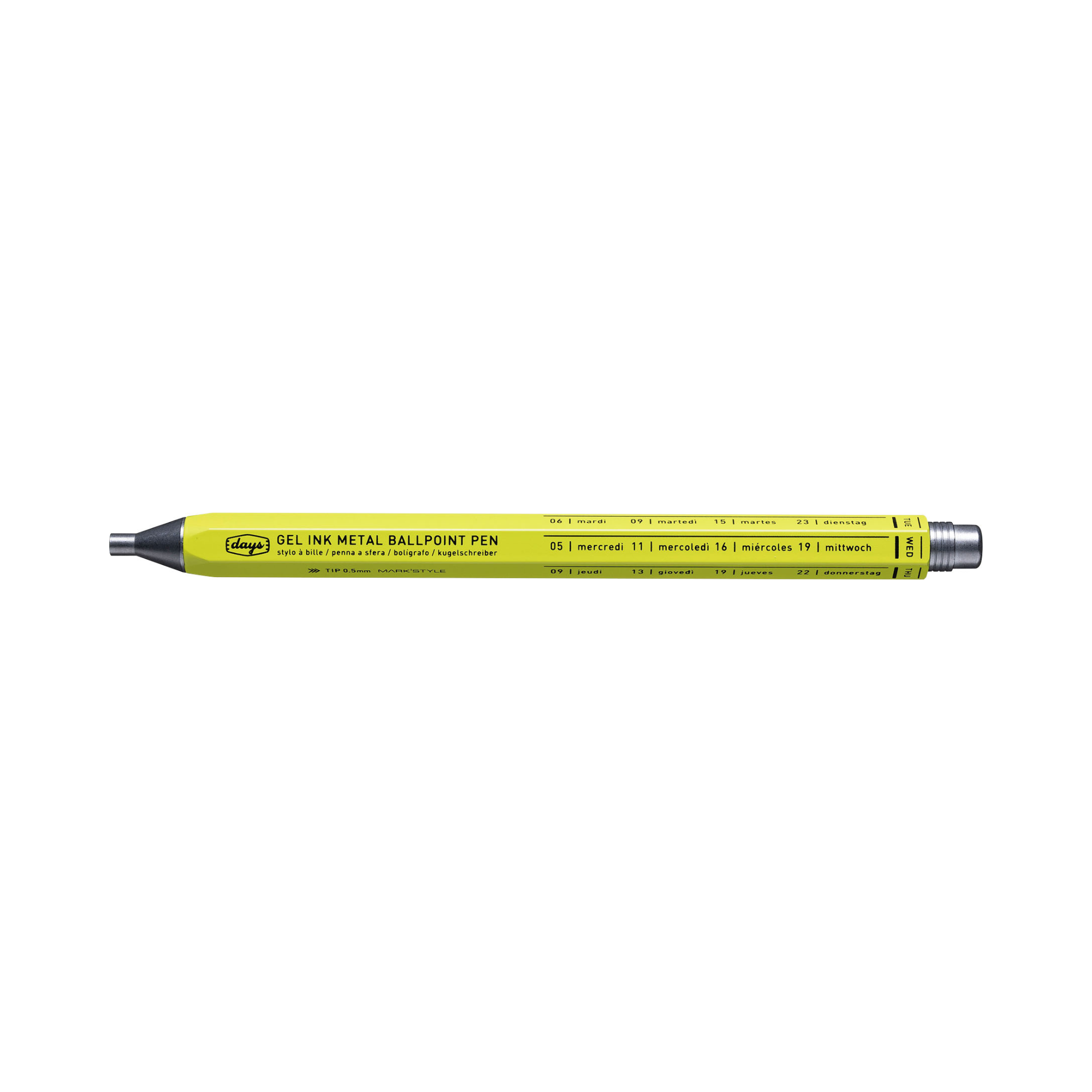 MARK'STYLE - Gel Metal Ballpoint Pen - White
