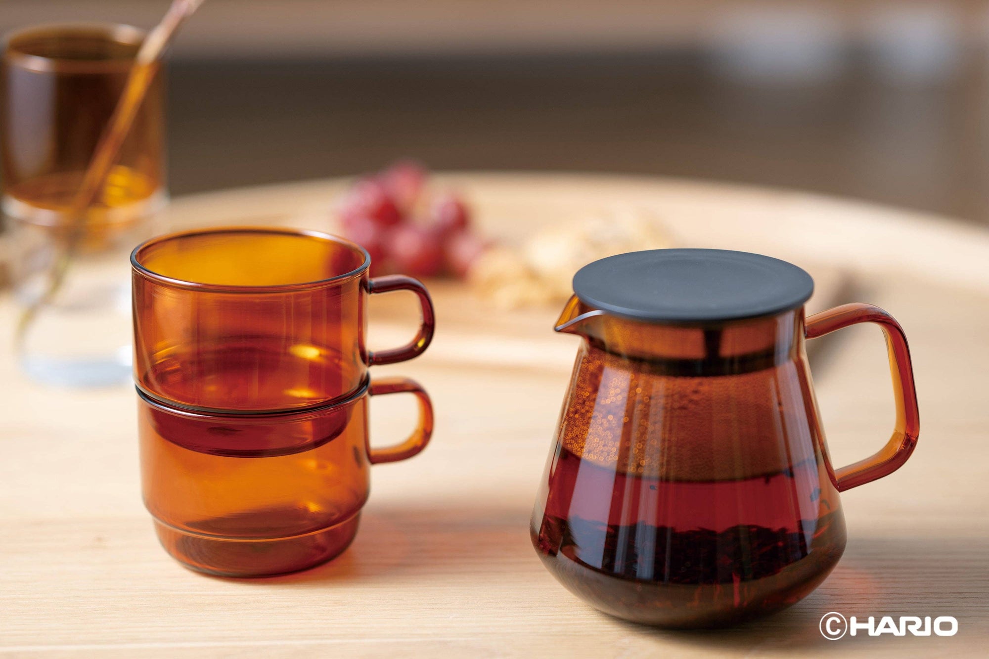 Hario - Colors Glass Coffee and Tea Server 600mL: Grey