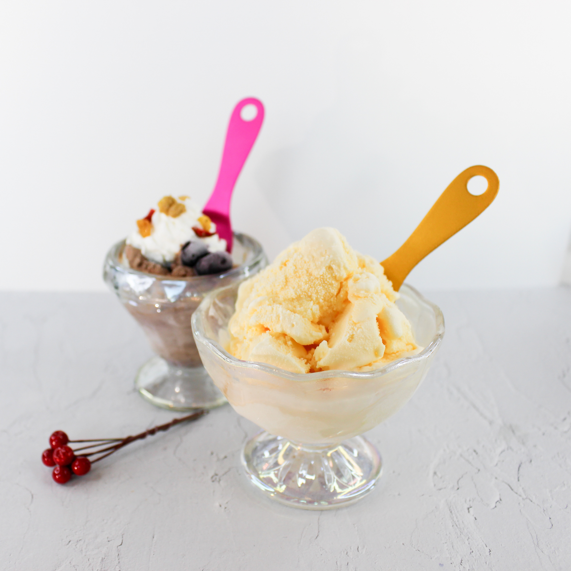 Enjoy-The-Best Ice Cream Spoon - Silver