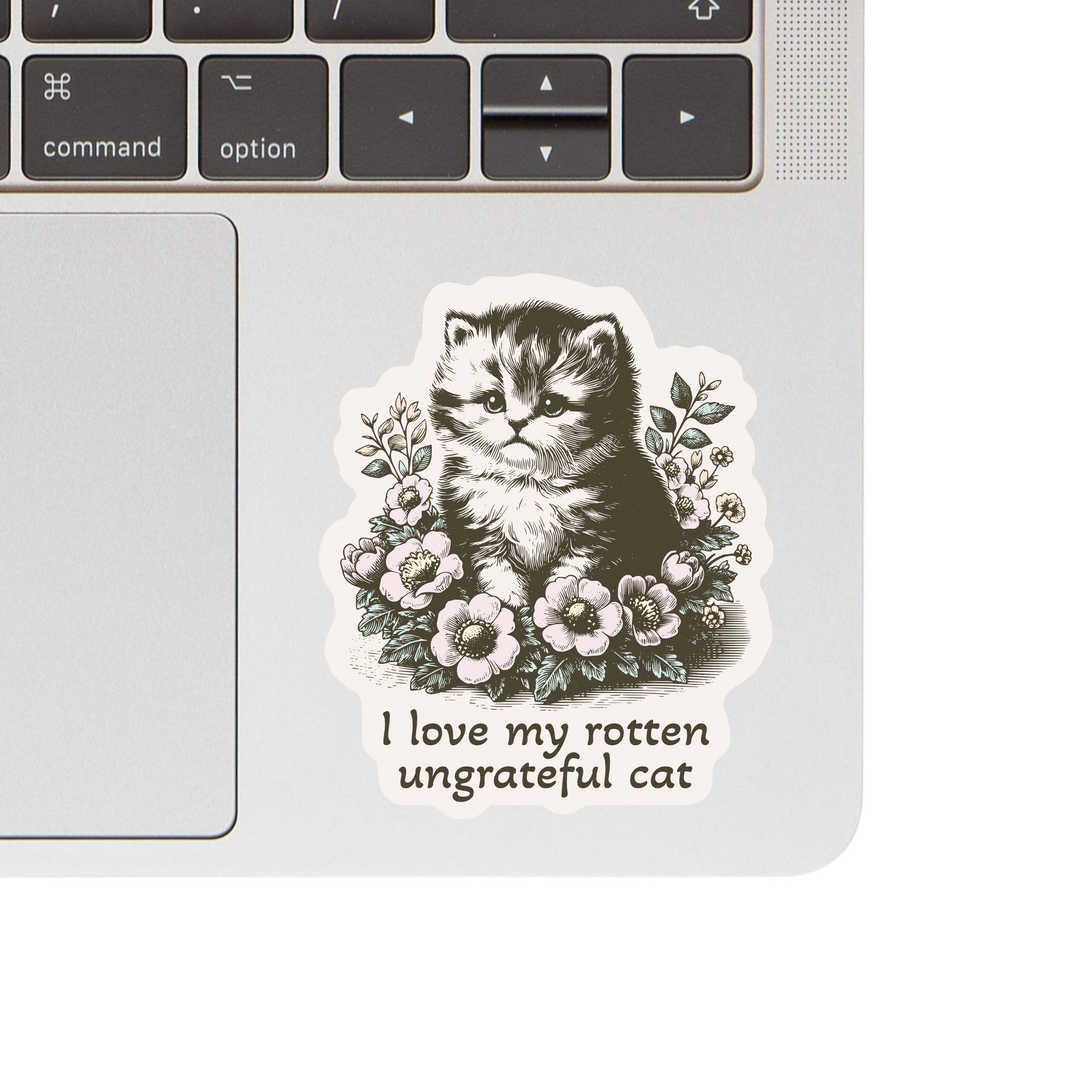 Juju and Moxie - Rotten Kitty Cat Feline Cute High Quality Vinyl Sticker